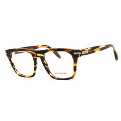 Salvatore Ferragamo Unisex Eyeglasses - Striped Brown Rectangular Frame | SF3015 216