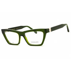 Salvatore Ferragamo Unisex Eyeglasses - Transparent Green Acetate Frame | SF3021 317