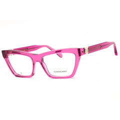 Salvatore Ferragamo Unisex Eyeglasses - Transparent Cyclamen Frame | SF3021 665