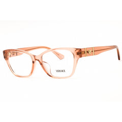 Versace Unisex Eyeglasses - Acetate Transparent Brown Full Rim Frame | 0VE3344F 5434