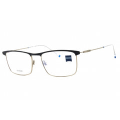 Zeiss Unisex Eyeglasses - Titanium Matte Navy Full Rim Rectangular Frame | ZS22102 410