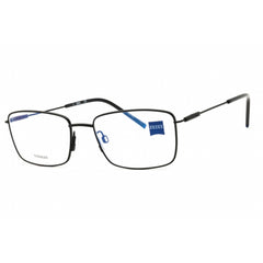 Zeiss Unisex Eyeglasses - Titanium Matte Black Rectangular Frame, 55mm | ZS22103 001