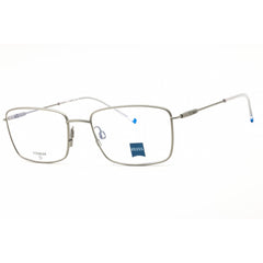 Zeiss Unisex Eyeglasses - Titanium Satin Silver Rectangular Frame, 55mm | ZS22103 045