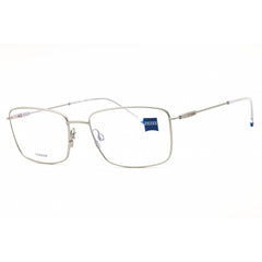 Zeiss Unisex Eyeglasses - Titanium Satin Silver Rectangular Frame, 58mm | ZS22103 045