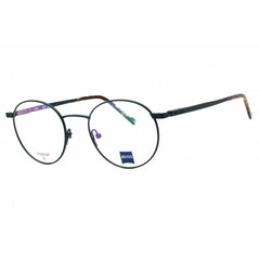 Zeiss Unisex Eyeglasses - Metal Satin Blue Full Rim Round Shape Frame | ZS23141 403