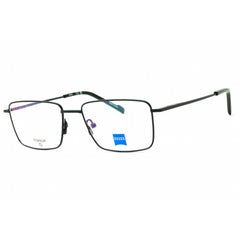 Zeiss Unisex Eyeglasses - Titanium Satin Green Rectangular Frame, 53mm | ZS24145 303