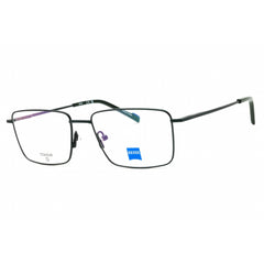 Zeiss Unisex Eyeglasses - Titanium Satin Green Rectangular Frame, 56mm | ZS24145 303