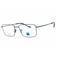 Zeiss Unisex Eyeglasses - Titanium Satin Blue Full Rim Rectangular Frame | ZS24145 403