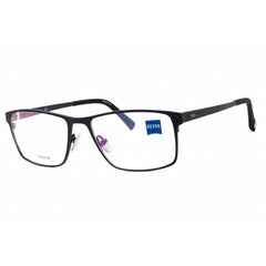 Zeiss Unisex Eyeglasses - Titanium Navy Full Rim Rectangular Shape Frame | ZS40012 055