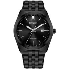 Citizen Men's Watch - Corso Eco-Drive Black Dial Steel Bracelet Date | BM7335-63E
