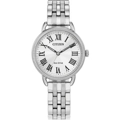 Citizen Women's Watch - Eco-Drive Silver Dial Stainless Steel Bracelet | EM1050-56A