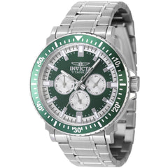 Invicta Men's Watch - TI-22 Quartz Green and Silver Tone Dial Steel Bracelet | 47514