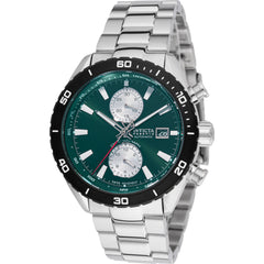 Invicta Men's Watch - Reserve Chronograph Green and Silver Dial Bracelet | 49233