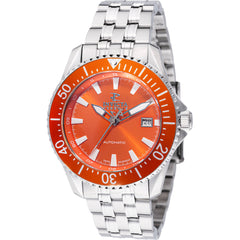 Invicta Men's Watch - Reserve Automatic Orange Dial Silver Steel Bracelet | 49237