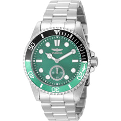 Invicta Men's Watch - Pro Diver Quartz Green Dial Silver Tone Steel Bracelet | 49433