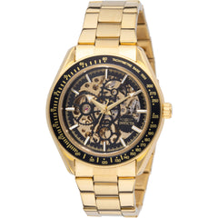 Invicta Men's Watch - Objet D Art Automatic Black, Gold and Skeleton Dial | 49502