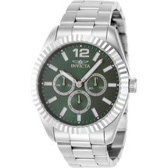 Invicta Men's Watch - Specialty Green Dial Silver Steel Bracelet Day-Date | 49514
