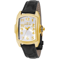 Invicta Women's Watch - Lupah Quartz Silver Tone Brass Dial Leather Strap | 49816