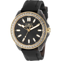 Invicta Women's Watch - Celestial Quartz Black Dial Silicone Rubber Strap | 50204
