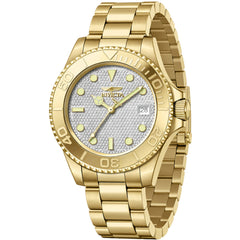 Invicta Men's Watch - Pro Diver Mechanical Silver Dial Yellow Gold Bracelet | 50284