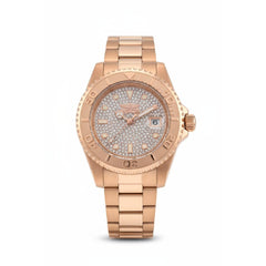 Invicta Men's Watch - Pro Diver Rotating Bezel Rose Gold Tone Dial Bracelet | 50289