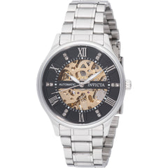 Invicta Men's Watch - Objet D Art Automatic Black Skeleton Dial Bracelet | 69118