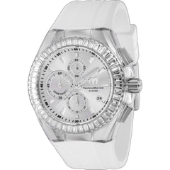 Technomarine Men's Watch - Cruise Silver Tone Dial White Silicone Strap | TM-121148