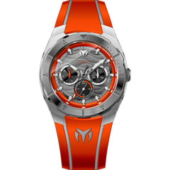 Technomarine Men's Watch - Cruise Quartz Grey, Black and Orange Dial Strap | TM-125018