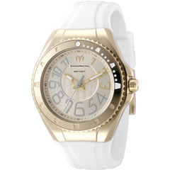 Technomarine Women's Watch - Lusso Mare Gold Dial Silicone Rubber Strap | TM-225044