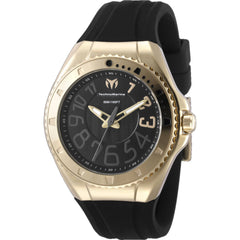 Technomarine Women's Watch - Lusso Mare Black Dial Silicone Rubber Strap | TM-225047