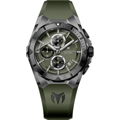 Technomarine Men's Watch - Ocean Victory Olive Green Silicone Strap Date | TM-318139