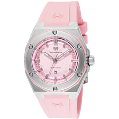 Technomarine Women's Watch - Coral Legacy Quartz Pink Dial Rubber Strap | TM-416053