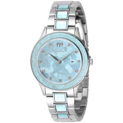 Technomarine Women's Watch - Seafoam Glow Blue Dial Two Tone Bracelet | TM-725054