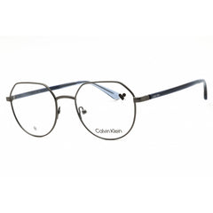 Calvin Klein Unisex Eyeglasses - Dark Gunmetal Metal Round Shape Frame | CK23127 009