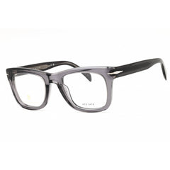David Beckham Men's Eyeglasses - Striped Grey Rectangular Frame | DB 7105 0PZH 00