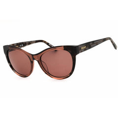 DKNY Women's Sunglasses - Black Tortoise/Mauve Full Rim Cat Eye Frame | DK533S 005
