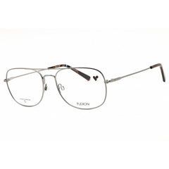 Flexon Men's Eyeglasses - Gunmetal Metal Oval Shape Full Rim Frame | H6066 070