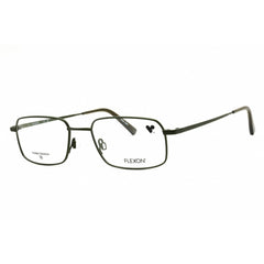 Flexon Men's Eyeglasses - Satin Olive Metal Rectangular Full Rim Frame | H6074 310