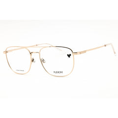 Flexon Men's Eyeglasses - Gold Metal Aviator Shape Full Rim Frame | H6072N 710