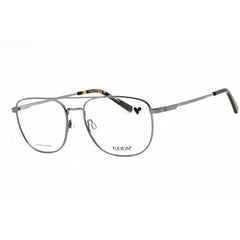 Flexon Men's Eyeglasses - Gunmetal Metal Aviator Shape Full Rim Frame | H6072N 070