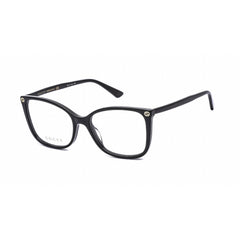 Gucci Women's Eyeglasses - Black Acetate Rectangular Full Rim Frame | GG0026O 001