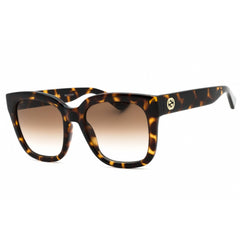 Gucci Women's Sunglasses - Havana Injected Propionate Rectangular Frame | GG1338S 003