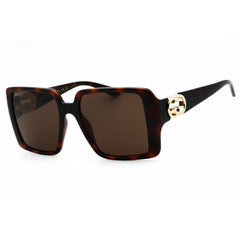 Gucci Women's Sunglasses - Havana Injected Propionate Oversized Frame | GG1692S 002