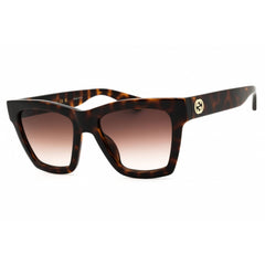 Gucci Women's Sunglasses - Havana Injected Propionate Rectangular Frame | GG1714S 002