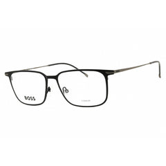 Hugo Boss Men's Eyeglasses - Matte Black Titanium Rectangular Frame | 1253 0003 00