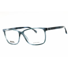 Hugo Boss Men's Eyeglasses - Blue/Havana Rectangular Full Rim Frame | 1300/U 0JBW 00