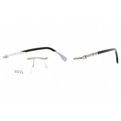 Hugo Boss Men's Eyeglasses - Ruthenium Black Rectangular Shape Frame | 1551/A 085K 00