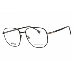 Hugo Boss Men's Eyeglasses - Matte Black Metal Full Rim Frame | 1672/F 0003 00