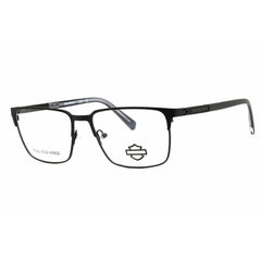 Harley Davidson Men's Eyeglasses - Matte Black Metal Rectangular Frame | HD0976 002