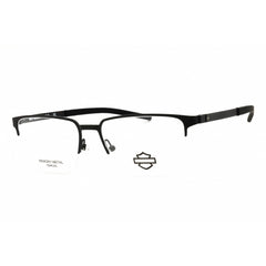 Harley Davidson Eyeglasses - Men's Matte Black Cat Eye Half Rim, 56mm | HD50019 002